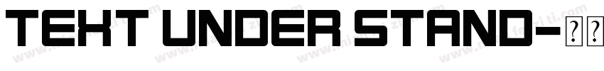 Text under stand字体转换